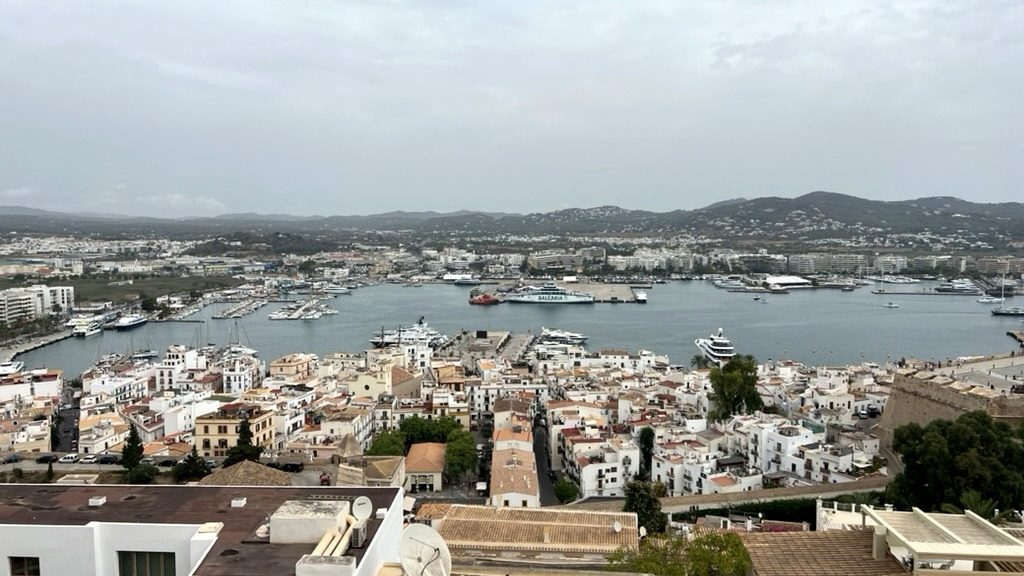 View of Ibiza Town from Dalt Vila